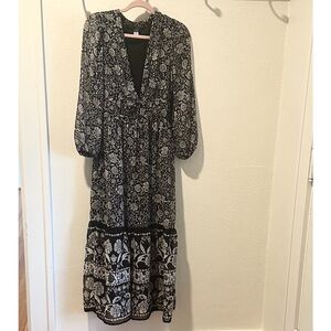 Old Navy Black and White Floral Dress